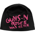 Black - Front - Guns N Roses Unisex Adult Was Here Beanie