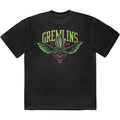 Black-Green - Front - Gremlins Unisex Adult 1984 Stripe T-Shirt