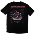 Black - Back - Disturbed Unisex Adult European Tour ´23 Medallion T-Shirt