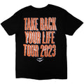 Black - Back - Disturbed Unisex Adult European Tour ´23 Take Back T-Shirt