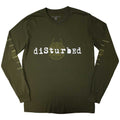 Green - Front - Disturbed Unisex Adult European Tour ´23 Long-Sleeved T-Shirt