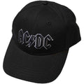 Black - Front - AC-DC Unisex Adult Logo Baseball Cap