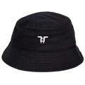 Black - Front - Tokyo Time Childrens-Kids Logo Bucket Hat