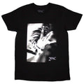 Black-White - Front - Tupac Shakur Unisex Adult Fingers Tone T-Shirt