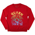 Red - Front - Queen Unisex Adult Tour ´75 Sweatshirt