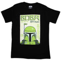 Black - Front - Star Wars Unisex Adult Boba Fett Japanese T-Shirt