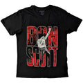 Black - Front - Bon Scott Unisex Adult Big Type T-Shirt