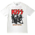 White - Front - Kiss Unisex Adult End Of The Road You Got The Best T-Shirt