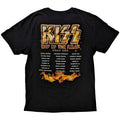 Black-Orange - Back - Kiss Unisex Adult End Of The Road Tour T-Shirt