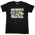 Black - Front - The Muppets Unisex Adult World Tour T-Shirt