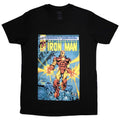 Black - Front - Iron Man Unisex Adult Invincible Comic Cover T-Shirt