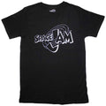 Black - Front - Space Jam Unisex Adult Retro Logo T-Shirt