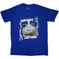 Blue - Front - Lady Gaga Unisex Adult Artpop Facepaint T-Shirt