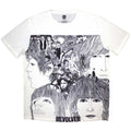 White - Front - The Beatles Unisex Adult Revolver T-Shirt