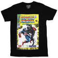 Black - Front - Marvel Comics Unisex Adult Cap Vs The Panther Comic Cover T-Shirt