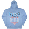 Light Blue - Back - Kiss Unisex Adult Americana Back Print Pullover Hoodie