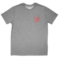 Grey - Front - Korn Unisex Adult Mini Red Logo T-Shirt