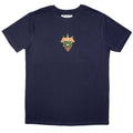 Navy Blue - Front - Pantera Unisex Adult Mini Leaf Skull T-Shirt