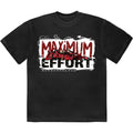 Black - Front - Marvel Comics Unisex Adult Maximum Effort Deadpool T-Shirt