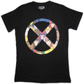 Black - Front - X-Men Unisex Adult ´97 X Badge T-Shirt