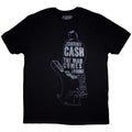 Black - Front - Johnny Cash Unisex Adult Man Comes Around T-Shirt