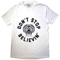 White - Front - Journey Unisex Adult Believin T-Shirt