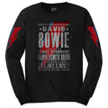 Black - Front - David Bowie Unisex Adult Hammersmith Odeon Sleeve Print Long-Sleeved T-Shirt