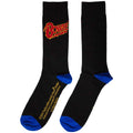 Black - Back - David Bowie Unisex Adult Logo Socks