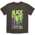 Grey - Front - Alice In Chains Unisex Adult Unplugged Dog Washed T-Shirt