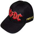 Black-Red - Front - AC-DC Unisex Adult Power Up Logo Baseball Cap