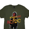 Khaki Green - Back - AC-DC Unisex Adult Powerage T-Shirt