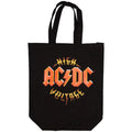 Black-Red - Front - AC-DC High Voltage Ex-Tour Back Print Tote Bag