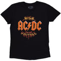 Black - Front - AC-DC Womens-Ladies High Voltage Dive Bar Back Print T-Shirt