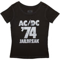 Grey - Front - AC-DC Unisex Adult 74 Jailbreak Back Print T-Shirt