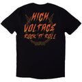 Black - Back - AC-DC Unisex Adult High Voltage Rock N Roll Back Print T-Shirt