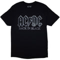 Black - Front - AC-DC Unisex Adult Back In Black PWR-UP EU Tour ´24 Back Print T-Shirt