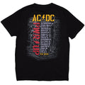 Black - Back - AC-DC Unisex Adult PWR-UP EU Tour ´24 Control Wires Back Print T-Shirt