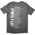 Grey - Back - AC-DC Unisex Adult PWR-UP EU Tour ´24 Logo Back Print T-Shirt