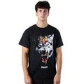 Black - Side - Biffy Clyro Unisex Adult Wolf T-Shirt