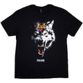 Black - Front - Biffy Clyro Unisex Adult Wolf T-Shirt