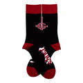 Black-Red - Back - Ghost Unisex Adult Logo And Symbol Ankle Socks