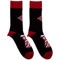 Black-Red - Front - Ghost Unisex Adult Logo And Symbol Ankle Socks