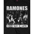 Black - Side - Ramones Unisex Adult CBGB 1978 T-Shirt