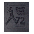 Charcoal Grey - Back - David Bowie Unisex Adult Rainbow Theatre Stone Wash T-Shirt