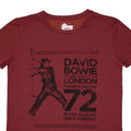 Red - Back - David Bowie Womens-Ladies Rainbow Theatre T-Shirt