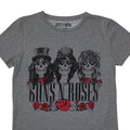 Grey - Back - Guns N Roses Womens-Ladies Hell Group T-Shirt