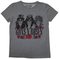 Grey - Front - Guns N Roses Womens-Ladies Hell Group T-Shirt