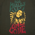 Green - Back - Bob Marley Womens-Ladies One Love Gradient T-Shirt