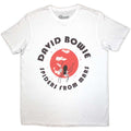 White - Front - David Bowie Unisex Adult Spiders From Mars T-Shirt