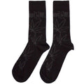 Black - Back - Cypress Hill Unisex Adult Leaf Print Socks